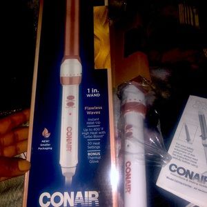 Rose gold double ceramic curling wand brand new
